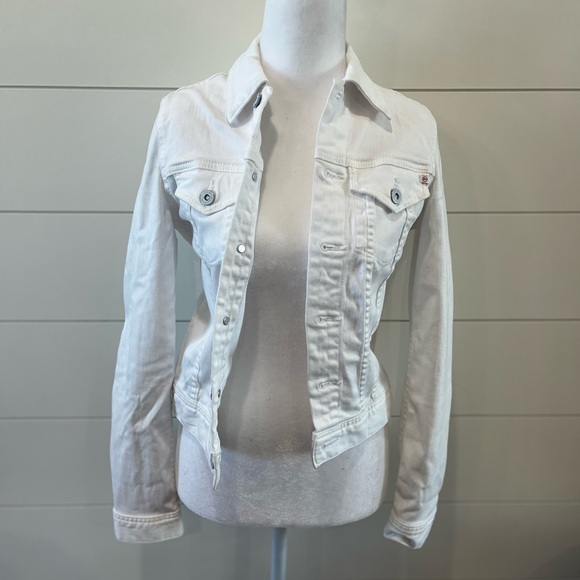 Ag Adriano Goldschmied Jackets & Blazers - AG Adriano Goldschmied Classic White Jean Jacket